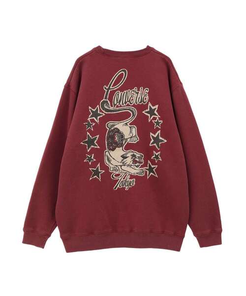 CONVERSE TOKYO(コンバーストウキョウ)の「VINTAGE-LIKE BACK PRINT SWEAT(スウェット・レディース・ブラック/ネイビー/ボルドー・MEDIUM/SMALL)」の14枚目の写真