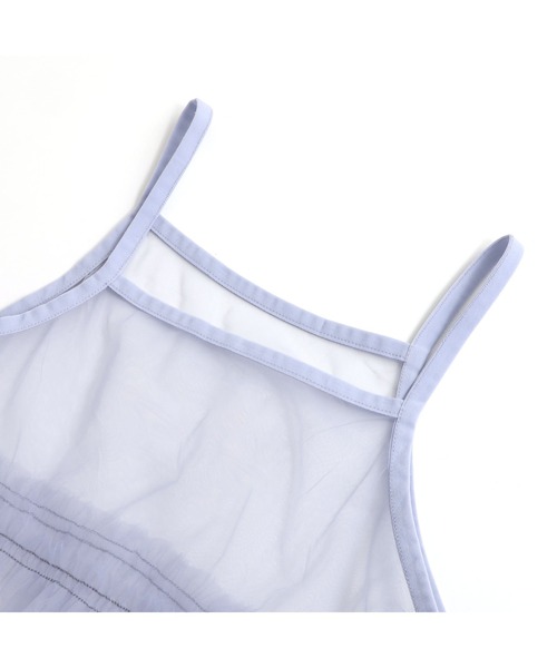 JENNI love（ジェニィラブ）の「【セットアイテム・コットン100％】チュールキャミワンピ＋ロンTセット（ワンピース・キッズ・グレー/サックスブルー/オフホワイト・130cm/140cm/150cm/160cm）」の15枚目の写真