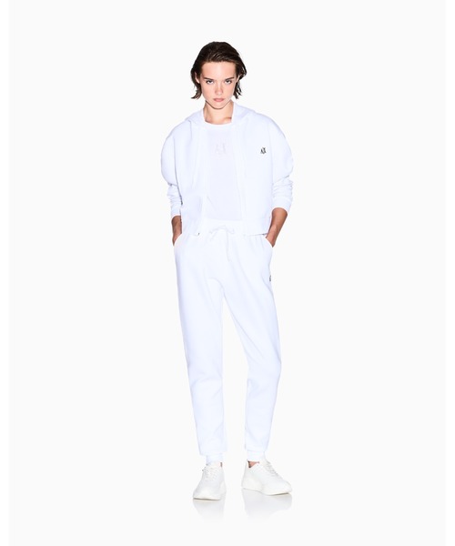 ARMANI EXCHANGE(アルマーニエクスチェンジ)の「【A|X アルマーニ エクスチェンジ】ICON フーデッドジップアップスウェットシャツ(スウェット・レディース・ホワイト/ブラック・SMALL/MEDIUM/X-SMALL/LARGE/X-LARGE)」の16枚目の写真