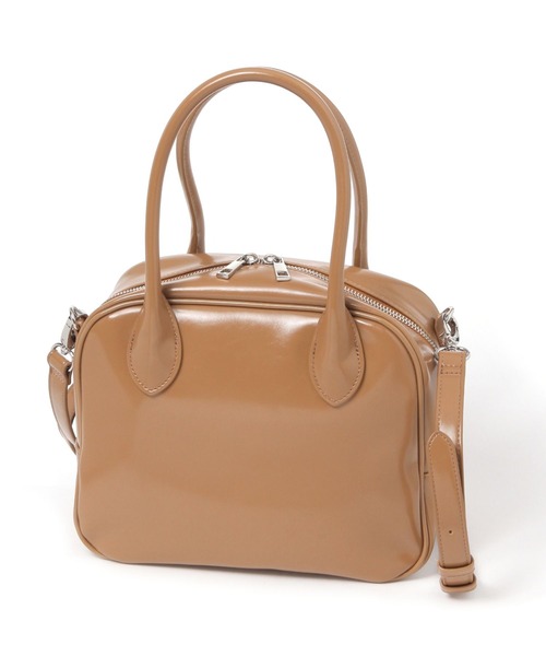 GLOBAL WORK（グローバルワーク）の「スペ軽2WAYスクエアボストン/252305（ボストンバッグ・レディース・シルバー/ベージュ/ブラック・FREE）」の19枚目の写真