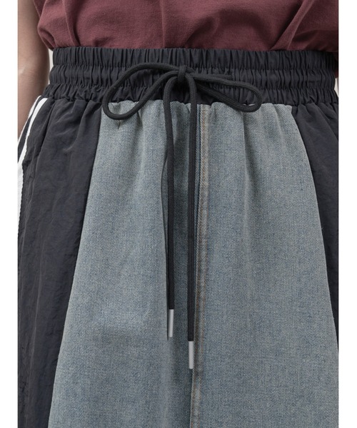 DOLLUPOOPS（ドールアップウップス）の「サイドラインヘムドロストデニムドッキングスカート（デニムスカート・レディース・ブラック/カーキ/ベージュ・38）」の18枚目の写真