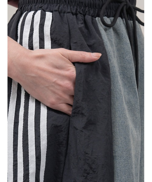 DOLLUPOOPS（ドールアップウップス）の「サイドラインヘムドロストデニムドッキングスカート（デニムスカート・レディース・ブラック/カーキ/ベージュ・38）」の20枚目の写真