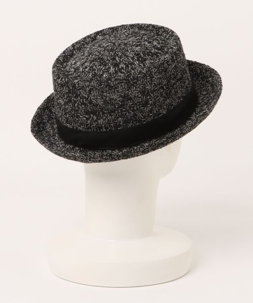 polcadot（ポルカドット）の「LINEN MIX REFRESHING THERMO PORKPIE HAT/リネンミックス サーモ ポークパイハット（ハット・メンズ・ベージュ/ブラック/グレー・FREE）」の4枚目の写真