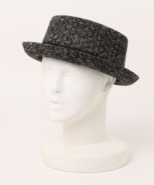 polcadot（ポルカドット）の「LINEN MIX REFRESHING THERMO PORKPIE HAT/リネンミックス サーモ ポークパイハット（ハット・メンズ・ベージュ/ブラック/グレー・FREE）」の18枚目の写真