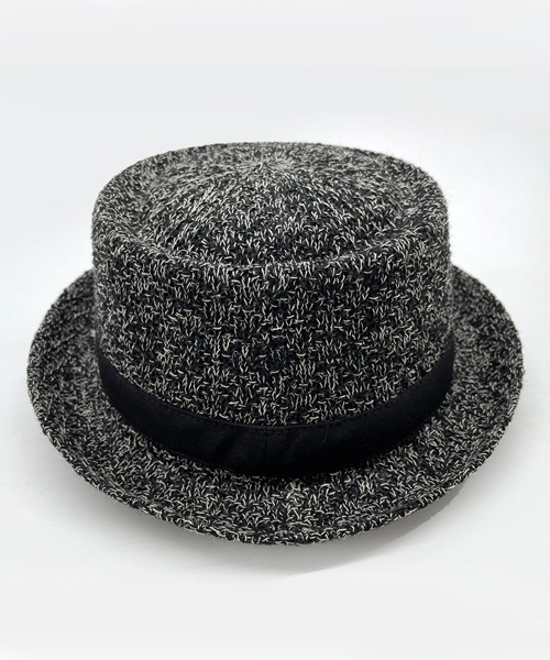 polcadot（ポルカドット）の「LINEN MIX REFRESHING THERMO PORKPIE HAT/リネンミックス サーモ ポークパイハット（ハット・メンズ・ベージュ/ブラック/グレー・FREE）」の13枚目の写真