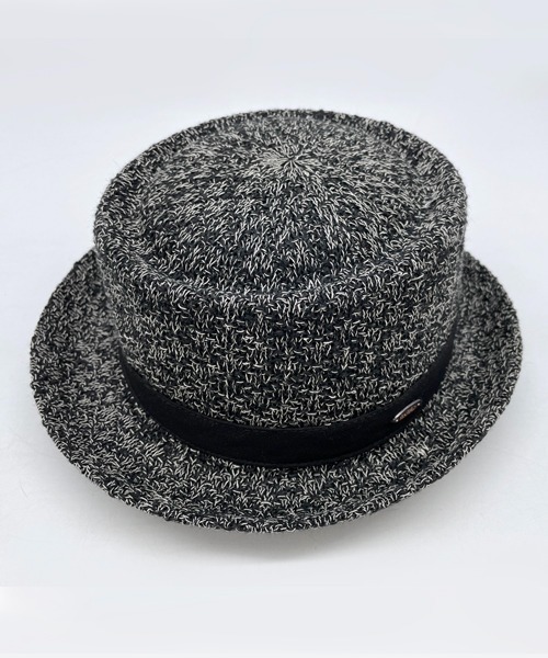 polcadot（ポルカドット）の「LINEN MIX REFRESHING THERMO PORKPIE HAT/リネンミックス サーモ ポークパイハット（ハット・メンズ・ベージュ/ブラック/グレー・FREE）」の14枚目の写真