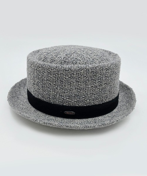 polcadot（ポルカドット）の「LINEN MIX REFRESHING THERMO PORKPIE HAT/リネンミックス サーモ ポークパイハット（ハット・メンズ・ベージュ/ブラック/グレー・FREE）」の8枚目の写真