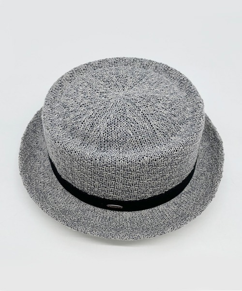 polcadot（ポルカドット）の「LINEN MIX REFRESHING THERMO PORKPIE HAT/リネンミックス サーモ ポークパイハット（ハット・メンズ・ベージュ/ブラック/グレー・FREE）」の9枚目の写真