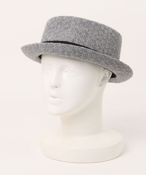 polcadot（ポルカドット）の「LINEN MIX REFRESHING THERMO PORKPIE HAT/リネンミックス サーモ ポークパイハット（ハット・メンズ・ベージュ/ブラック/グレー・FREE）」の11枚目の写真