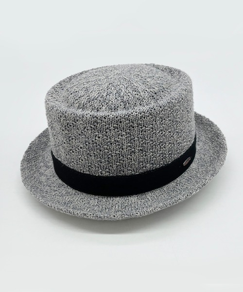 polcadot（ポルカドット）の「LINEN MIX REFRESHING THERMO PORKPIE HAT/リネンミックス サーモ ポークパイハット（ハット・メンズ・ベージュ/ブラック/グレー・FREE）」の7枚目の写真