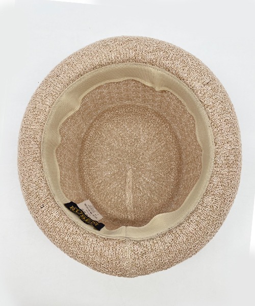 polcadot（ポルカドット）の「LINEN MIX REFRESHING THERMO PORKPIE HAT/リネンミックス サーモ ポークパイハット（ハット・メンズ・ベージュ/ブラック/グレー・FREE）」の22枚目の写真