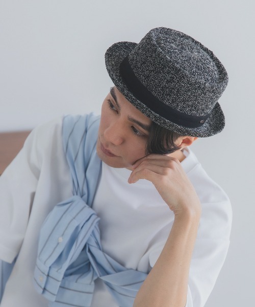 polcadot(ポルカドット)の「リネンミックス サーモ ポークパイハット/サイズ調節可能(ハット・メンズ・ベージュ/ブラック/グレー・FREE)」の19枚目の写真