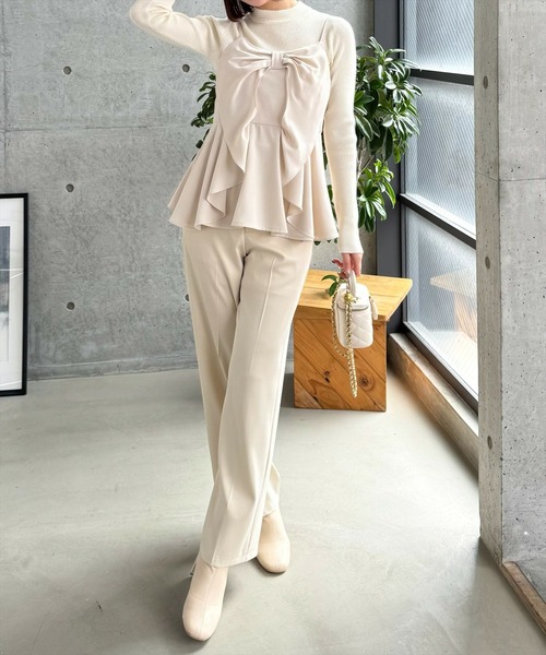 clear（クリア）の「ビッグリボンデザインビスチェ[バレエコア ガーリー]（キャミソール・レディース・ブラック/アイボリー/ブラック系その他/ブルーグレー/イエロー/レッド系その他/ホワイト系その他・F）」の20枚目の写真