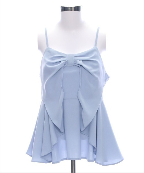 clear（クリア）の「ビッグリボンデザインビスチェ[バレエコア ガーリー]（キャミソール・レディース・ブラック/アイボリー/ブラック系その他/ブルーグレー/イエロー/レッド系その他/ホワイト系その他・F）」の10枚目の写真