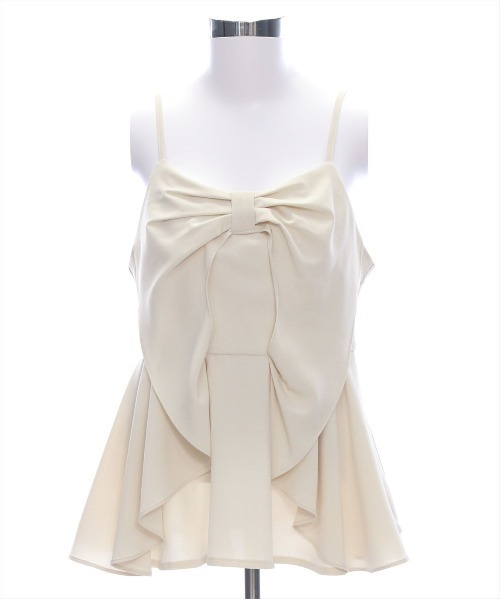 clear（クリア）の「ビッグリボンデザインビスチェ[バレエコア ガーリー]（キャミソール・レディース・ブラック/アイボリー/ブラック系その他/ブルーグレー/イエロー/レッド系その他/ホワイト系その他・F）」の8枚目の写真