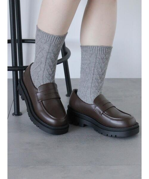 ehka sopo（エヘカソポ）の「コインローファー（その他シューズ・レディース・ブラック/ブラウン・M/L）」の6枚目の写真