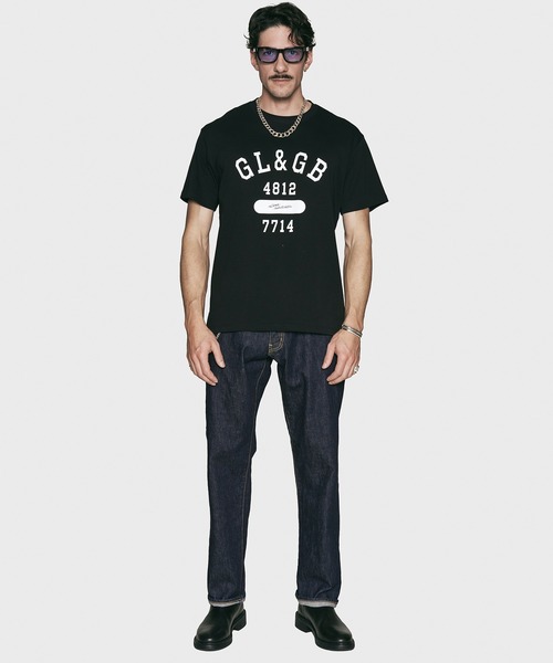 CRIMIE（クライミー）の「GL AND GB COLLEGE T SHIRT（Tシャツ/カットソー・メンズ・オートミール/ホワイト/ブラック・XXL/XL/L/M/S）」の4枚目の写真