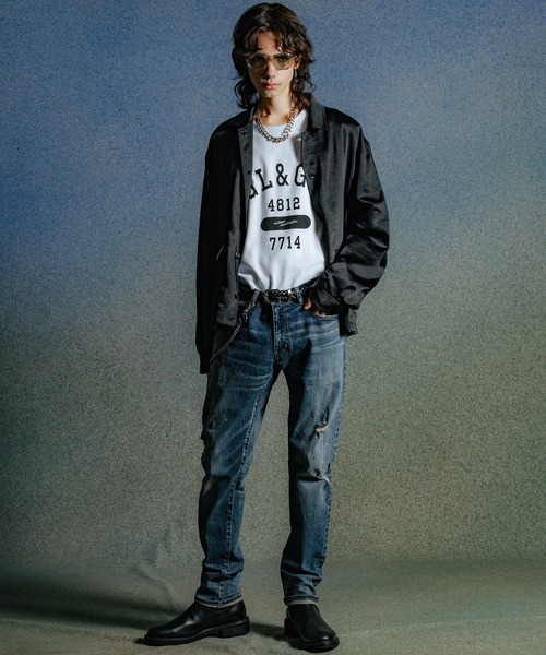 CRIMIE（クライミー）の「GL AND GB COLLEGE T SHIRT（Tシャツ/カットソー・メンズ・オートミール/ホワイト/ブラック・XXL/XL/L/M/S）」の6枚目の写真