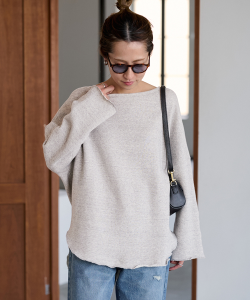 FRAMeWORK ボートネックSWEATプルオーバー FRAMeWORK ボートネックSWEATプルオーバー FRAMeWORK（フレームワーク