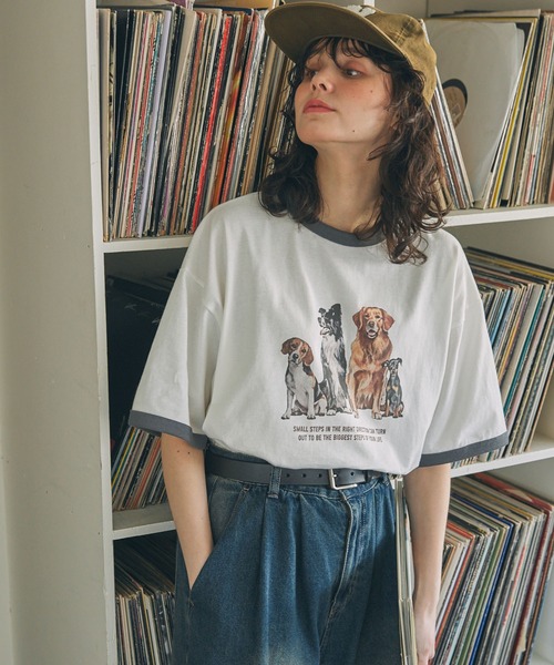 ★KODAK/グラフィック リンガー 半袖 Tシャツ ウーマン WEGO｜リンガーグラフィックショートT | Rakuten Fashion(楽天