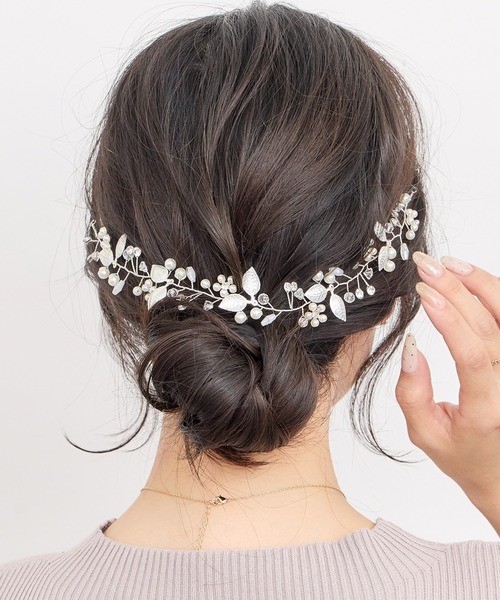 セール】メタルリーフヘッドドレス（バレッタ/ヘアクリップ