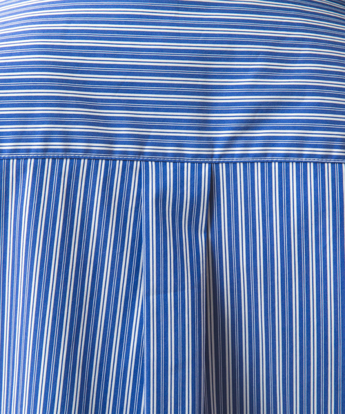 NARACAMICIE（ナラカミーチェ）の「【NARACAMICIE】ストライプクレリックバンドカラー長袖シャツ（シャツ/ブラウス・レディース・ブルー/ブラック・M/XL/L/S）」の13枚目の写真