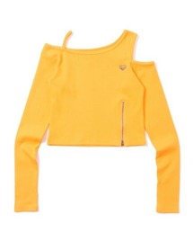 HTH（エイチティーエイチ）の「rib shoulder long tee（Tシャツ/カットソー）」