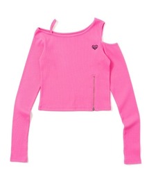 HTH（エイチティーエイチ）の「rib shoulder long tee（Tシャツ/カットソー）」