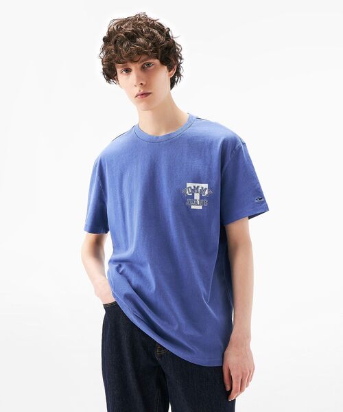 tommy jeans(トミー ジーンズ)の「レギュラーフィットグラフィックTシャツ(Tシャツ/カットソー・メンズ・ベージュ/ブラック/ブルー・LARGE/SMALL/MEDIUM/X-LARGE)」の3枚目の写真