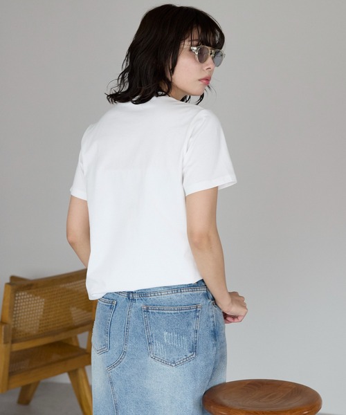 SOTT(ソット)の「GINGER star Tshirts GINGER星Tシャツ(Tシャツ/カットソー・レディース・ブラック/オフホワイト・FREE)」の6枚目の写真