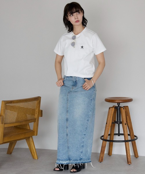 SOTT(ソット)の「GINGER star Tshirts GINGER星Tシャツ(Tシャツ/カットソー・レディース・ブラック/オフホワイト・FREE)」の7枚目の写真