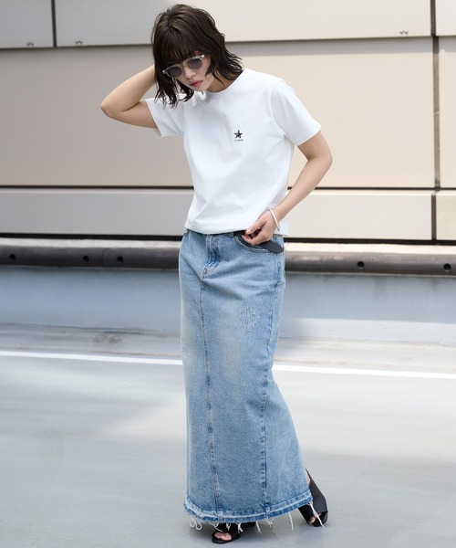 SOTT(ソット)の「GINGER star Tshirts GINGER星Tシャツ(Tシャツ/カットソー・レディース・ブラック/オフホワイト・FREE)」の17枚目の写真
