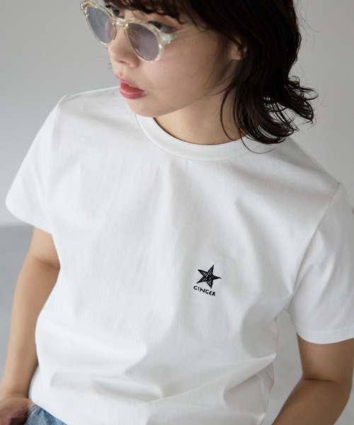 SOTT(ソット)の「GINGER star Tshirts GINGER星Tシャツ(Tシャツ/カットソー・レディース・ブラック/オフホワイト・FREE)」の18枚目の写真