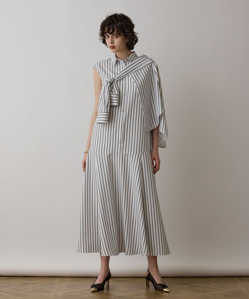 ストライプ★コットン★シャツワンピース★ SEE BY CHLOE ジオストライプシャツワンピース