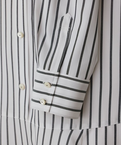 Diagram（ダイアグラム）の「ストライプシャツワンピース（シャツワンピース・レディース・ホワイト/グリーン/ブルー・36/38）」の17枚目の写真