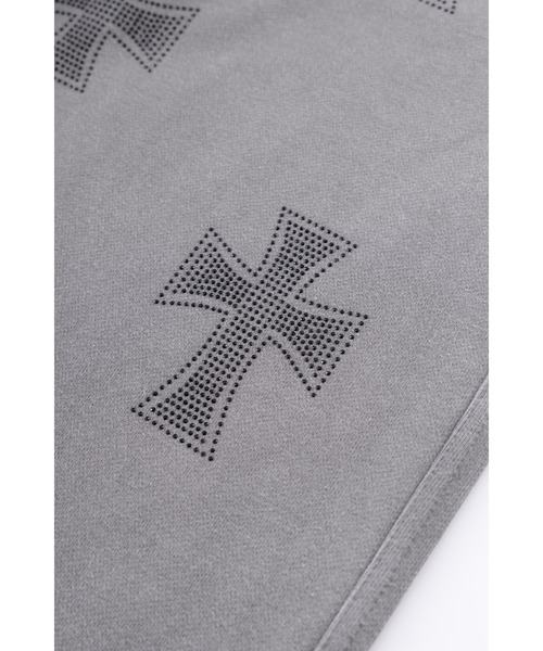 UNKNOWN LONDON（アンノウン・ロンドン）の「スウェットパンツ｜WASH GREYxBLACK CROSS JOGGER｜Unknown London（スウェットパンツ・メンズ・グレー・XL/L/M/S/XS）」の5枚目の写真