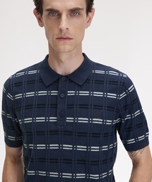 FRED PERRY フレッドペリー 総柄レ―ス ポロシャツ FRED PERRY ポロシャツ 「FRED PERRY/フレッドペリー」 総柄レ
