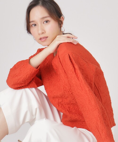 【洗える】ジャージ素材プルオーバー