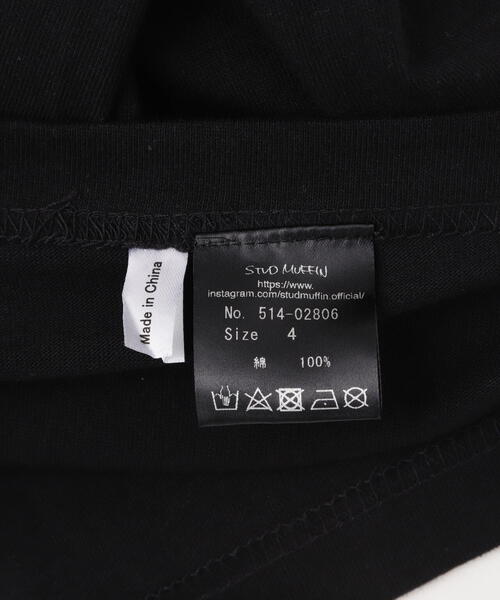 STUD MUFFIN（スタッドマフィン）の「STUD MUFFIN/スタッドマフィン/BEAR シークイン SS TEE（Tシャツ/カットソー・メンズ・ホワイト/ブラック・2/3/4）」の17枚目の写真
