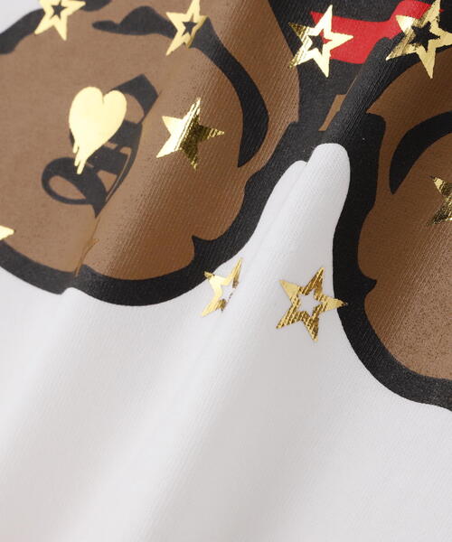 STUD MUFFIN（スタッドマフィン）の「STUD MUFFIN/スタッドマフィン/BEAR シークイン SS TEE（Tシャツ/カットソー・メンズ・ホワイト/ブラック・2/3/4）」の20枚目の写真
