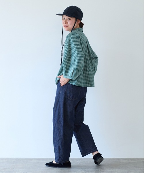 AMBIDEX Store ○ビンテージコットン バックゴムパンツ(F キナリ