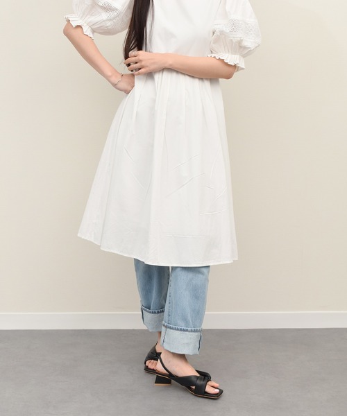 ANGEL ALARCON（アンヘルアラルコン）の「【ANGEL ALARCON】スクエアトウチャンキーヒールサンダル(D52002)（サンダル・レディース・ベージュ/シルバー/ブラック・36/37/38/39/35）」の14枚目の写真