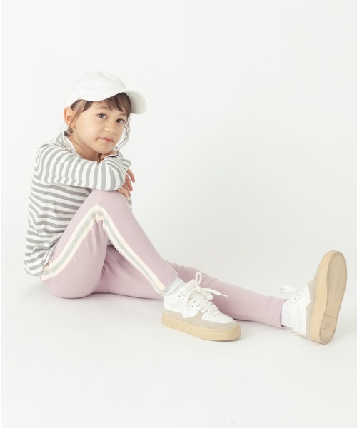 ever closet(エバークローゼット)の「サイドラインレギンス(レギンス/スパッツ・キッズ・ホワイト系その他/グレー系その他2/ブルー系その他/ブラック/グレー系その他/ブルー系その他2/ライラック・80cm/90cm/100cm/110cm/120cm/130cm/140cm/150cm)」の11枚目の写真