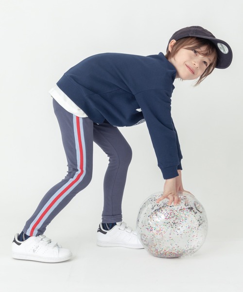 ever closet(エバークローゼット)の「サイドラインレギンス(レギンス/スパッツ・キッズ・ホワイト系その他/グレー系その他2/ブルー系その他/ブラック/グレー系その他/ブルー系その他2/ライラック・80cm/90cm/100cm/110cm/120cm/130cm/140cm/150cm)」の19枚目の写真