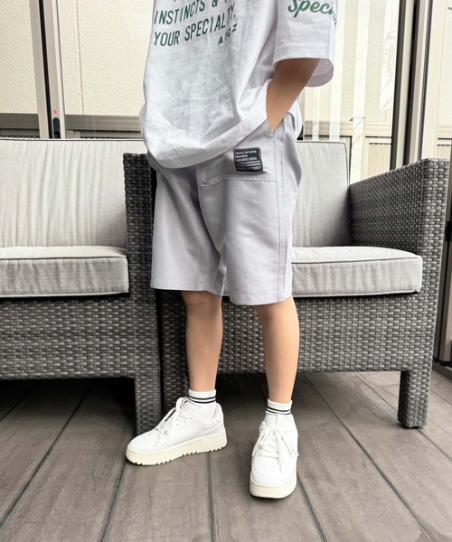 SHISKY（シスキー）の「デイリー　ショートパンツ（その他パンツ・キッズ・ブラック/ダークパープル/グリーン/オレンジ/グレー/ダークネイビー/チャコール/カーキ系・110cm/120cm/130cm/140cm/150cm/160cm）」の14枚目の写真
