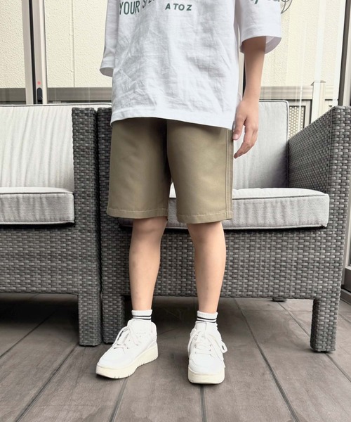 SHISKY（シスキー）の「デイリー　ショートパンツ（その他パンツ・キッズ・ブラック/ダークパープル/グリーン/オレンジ/グレー/ダークネイビー/チャコール/カーキ系・110cm/120cm/130cm/140cm/150cm/160cm）」の11枚目の写真