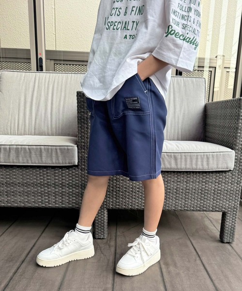 SHISKY（シスキー）の「デイリー　ショートパンツ（その他パンツ・キッズ・ブラック/ダークパープル/グリーン/オレンジ/グレー/ダークネイビー/チャコール/カーキ系・110cm/120cm/130cm/140cm/150cm/160cm）」の10枚目の写真