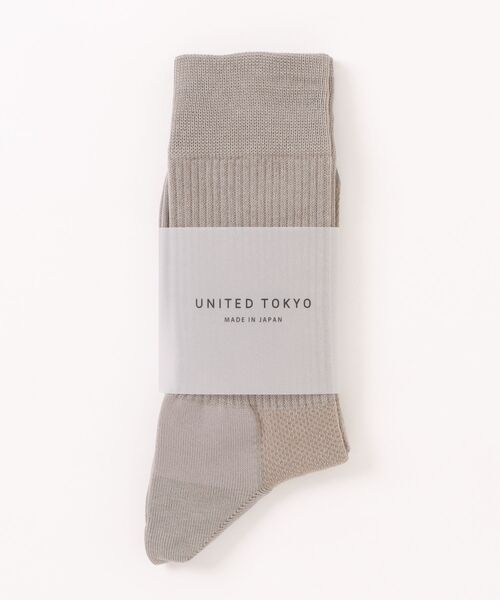 UNITED TOKYO（ユナイテッドトウキョウ）の「POWER FIT COTTON SOCKS | 日本製（ソックス/靴下・メンズ・ブラック/オフホワイト/ダークグレー/ブラウン/グレイッシュベージュ・FREE）」の5枚目の写真