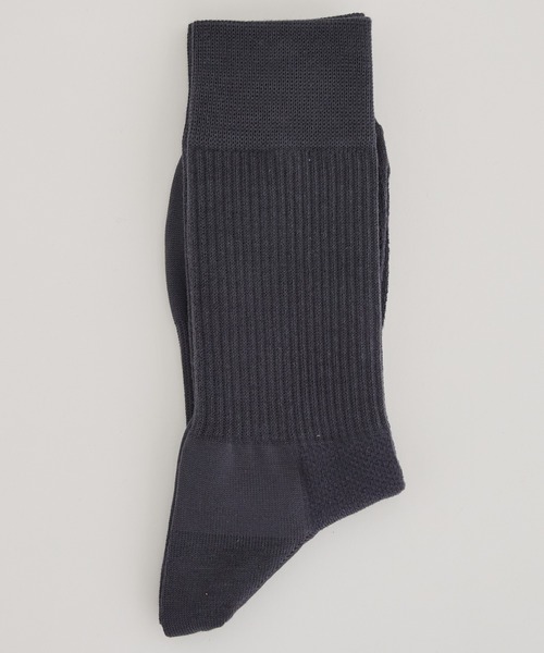 UNITED TOKYO（ユナイテッドトウキョウ）の「POWER FIT COTTON SOCKS | 日本製（ソックス/靴下・メンズ・ブラック/オフホワイト/ダークグレー/ブラウン/グレイッシュベージュ・FREE）」の12枚目の写真