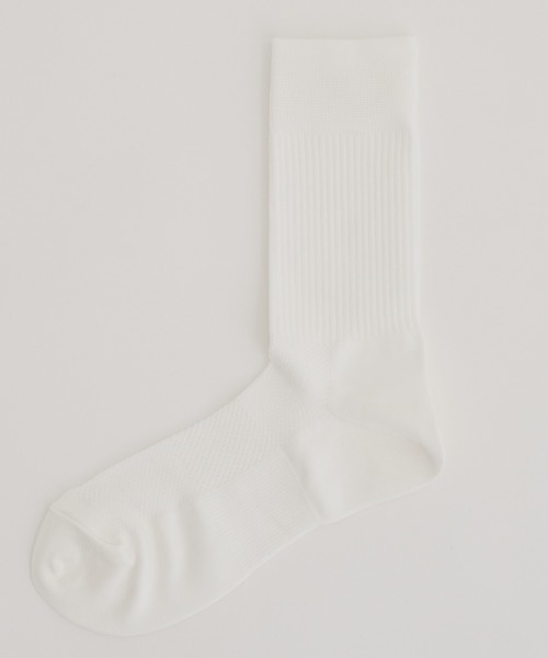 UNITED TOKYO（ユナイテッドトウキョウ）の「POWER FIT COTTON SOCKS | 日本製（ソックス/靴下・メンズ・ブラック/オフホワイト/ダークグレー/ブラウン/グレイッシュベージュ・FREE）」の8枚目の写真